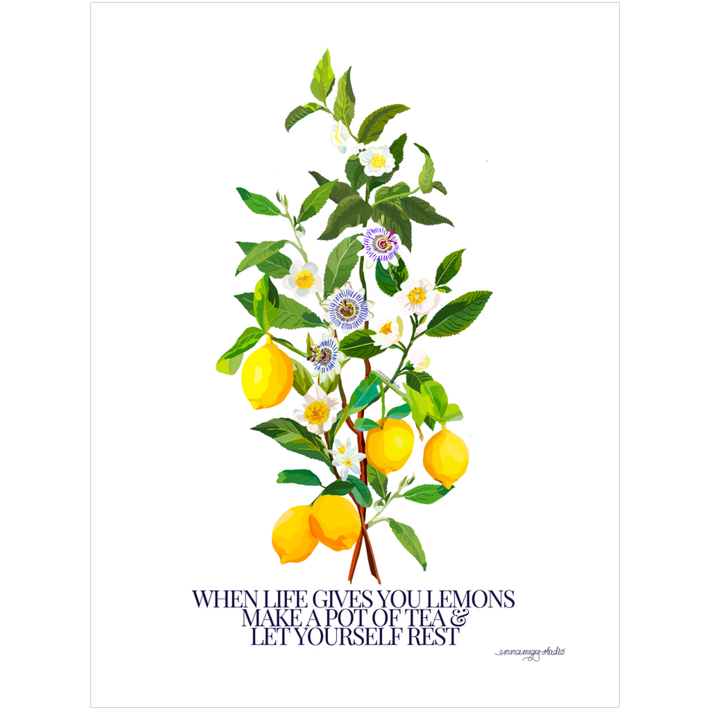 Lemon Rest A3 Art Print