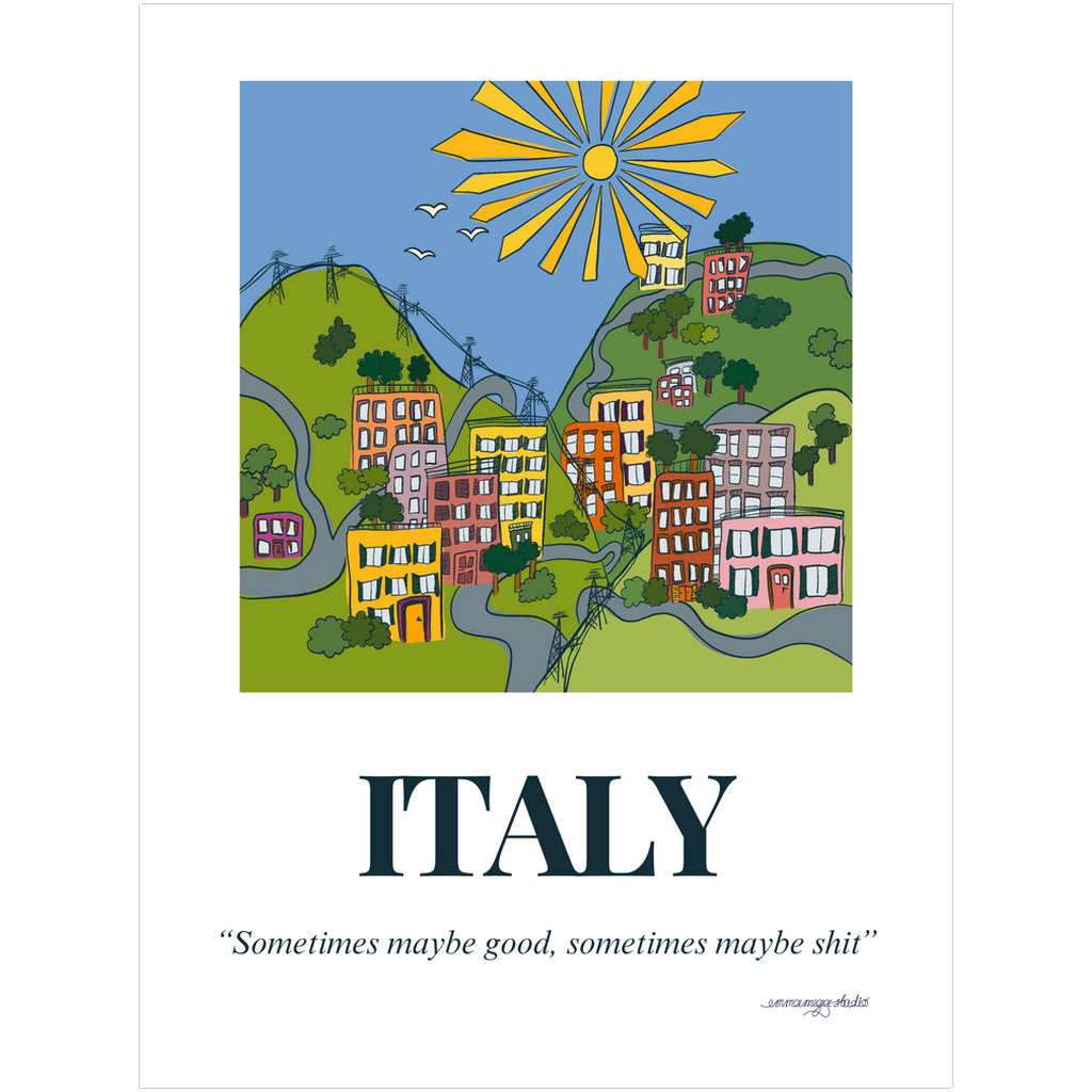 Italy A3 Art Print