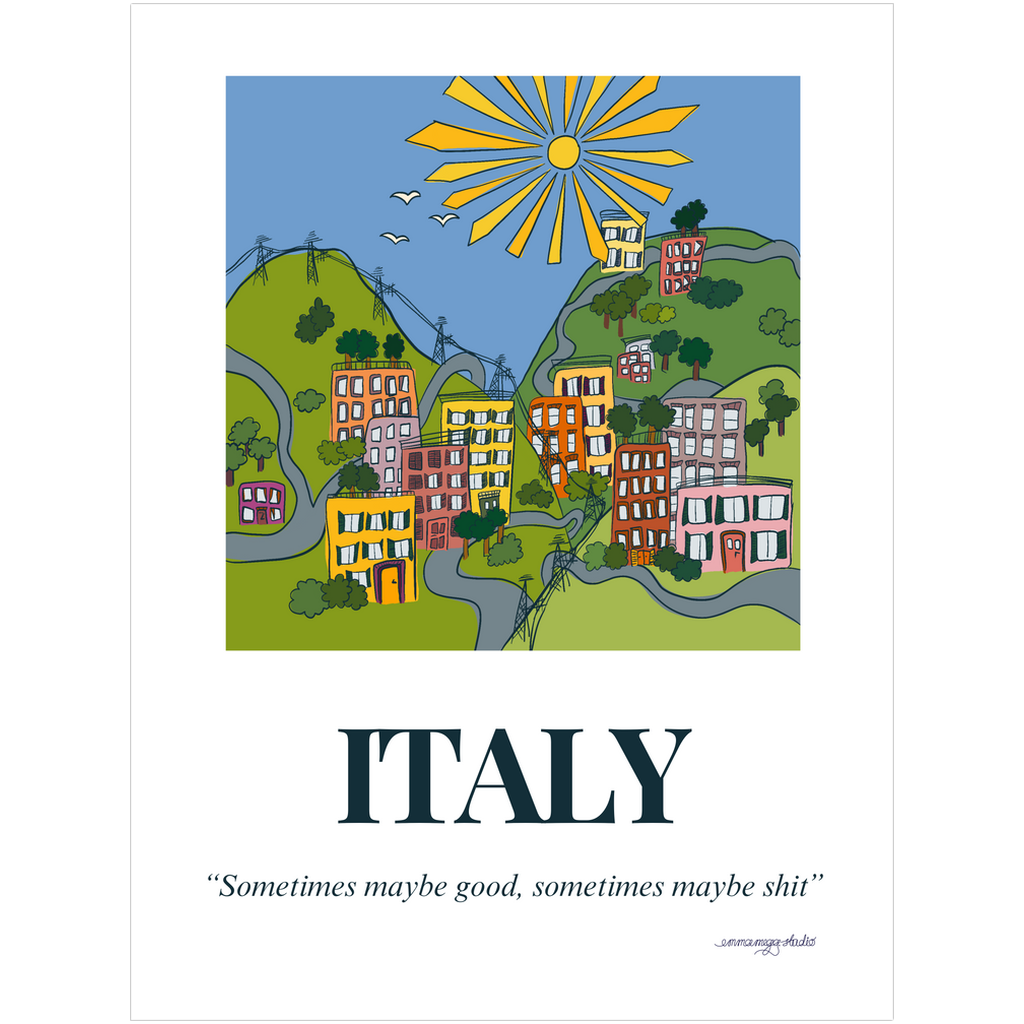 Italy A3 Art Print